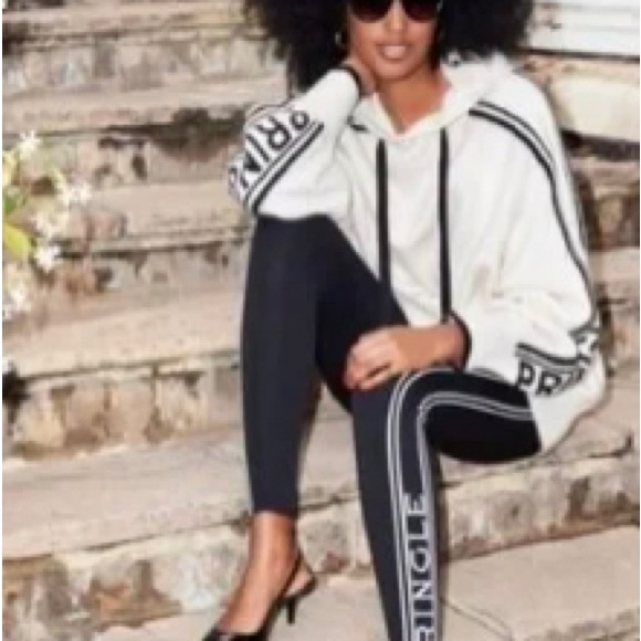 WHOLE SET! Pringle of Scotland x H&M Hooded Fine-Knit Sweatshirt Legging - Picture 5 of 7